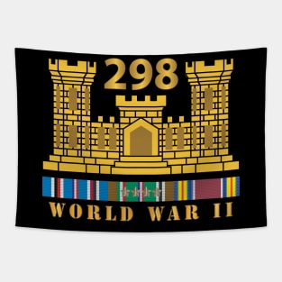 298TH Engineer Combat Battalion - WWII - w ENG Br - EURSVC X 300 Tapestry
