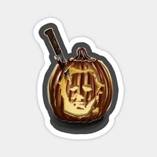 Michael myers pumpkin Magnet