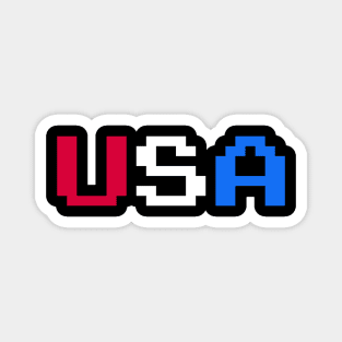 USA 8 Bit l 4th of July T-Shirt Magnet