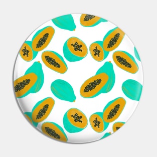 Papaya pattern Pin