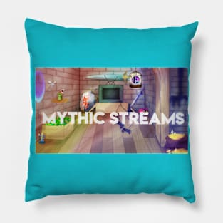 Mythic Streams Art Pillow