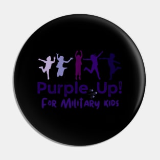 Purple Up For Military Month Of Military Child Pin