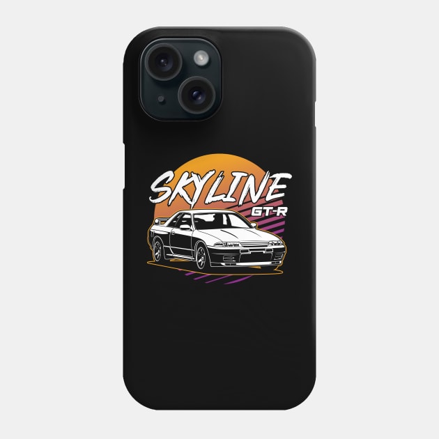 Skyline GTR R32 Phone Case by idrdesign