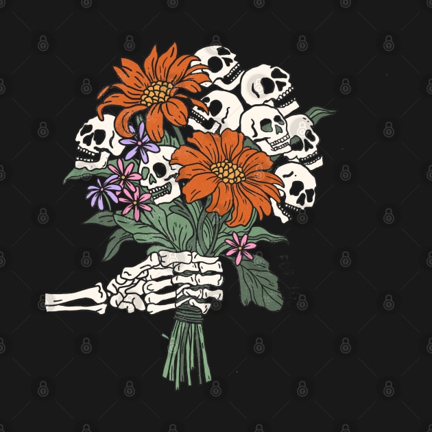 Skeleton Flowers by Myartstor 