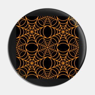 Spooky Spiderweb - Black Pin