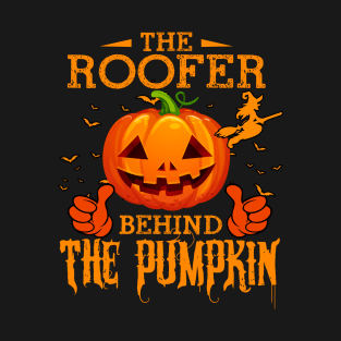 Mens The CHEF Behind The Pumpkin T shirt Funny Halloween T Shirt_ROOFER T-Shirt