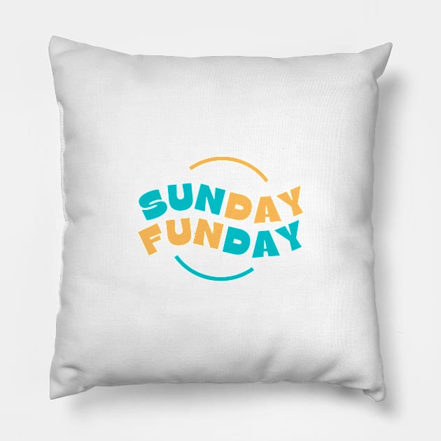 Sunday Funday Pillow by modeflux