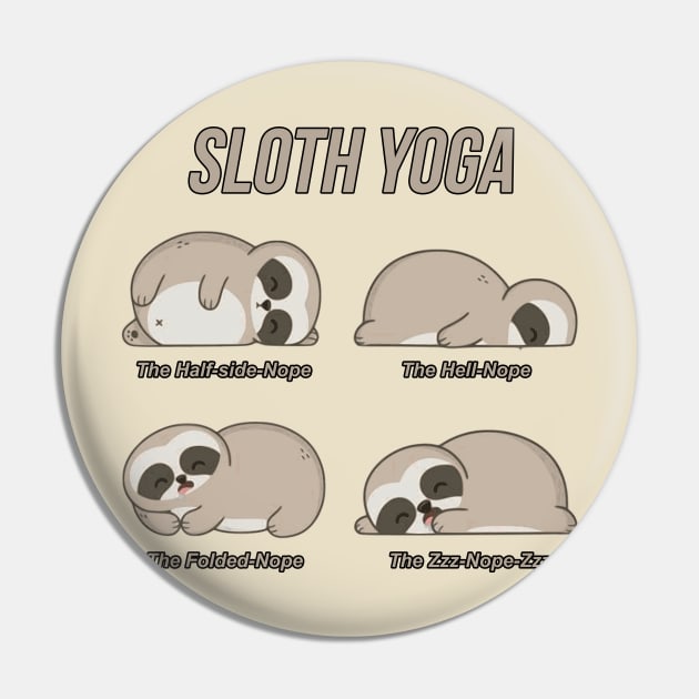 Sloth Yoga Pin by K3rst