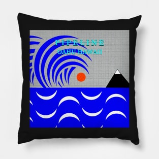 Pipline Oahu Hawaii fashion design A Pillow