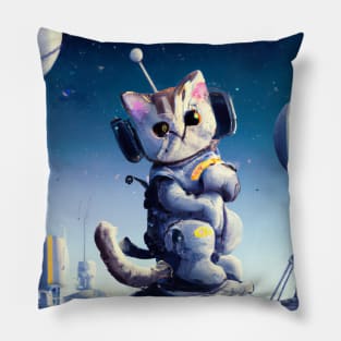 Astronaut Cat Pillow