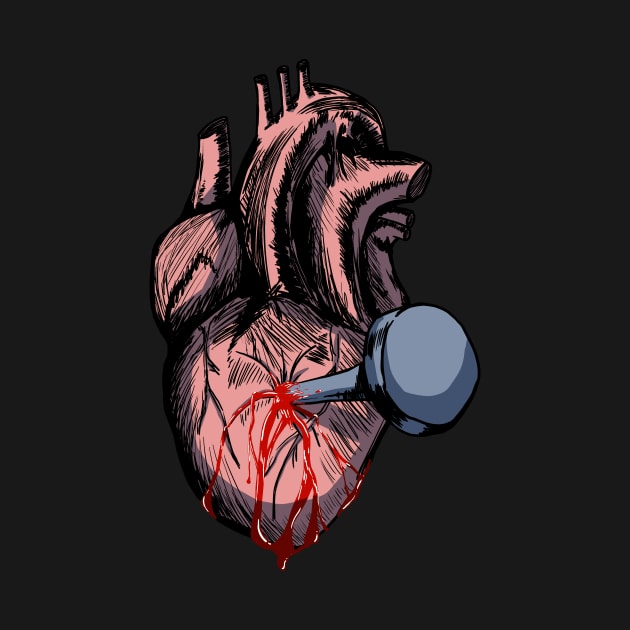 Heartbreak! A Nail Through the Heart (color) by AidanThomas