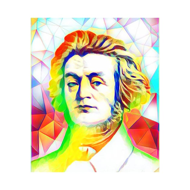 Adam Mickiewicz Colourful Portrait | Adam Mickiewicz Artwork 11 by JustLit