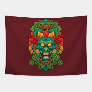 Tiki Mask Anatoa Tapestry