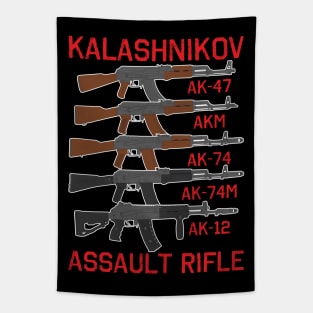 Generation of Kalashnikov assault rifles Tapestry