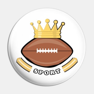 Sports King - American Football Pin