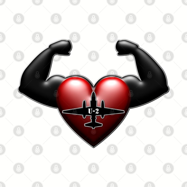 U2 spy plane flexing heart by DrewskiDesignz