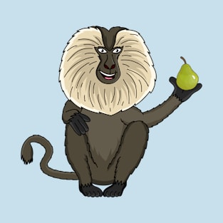 Funny lion tailed macaque monkey cartoon T-Shirt