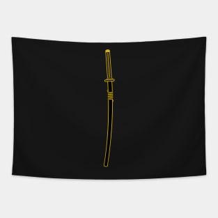 Katana (black and gold) Tapestry