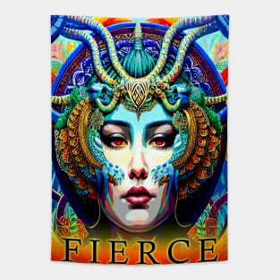 Beautiful Fierce Goddess Energy Tapestry