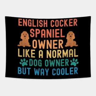 English Cocker Spaniel Owner Tapestry