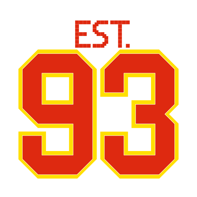 Est. 93 in red and gold by DavidASmith