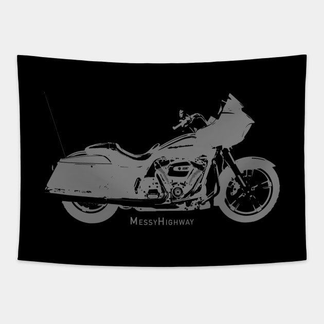 Harley Road Glide 19, shadow Tapestry by MessyHighway