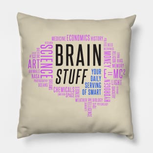 Brain Stuff Calligram v3 Pillow