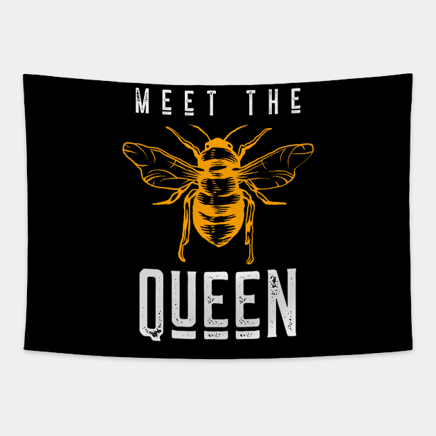 Meet the Queen Bee for Beekeepers Tapestry by Funkrafstik