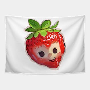 Smiling Strawberry Tapestry