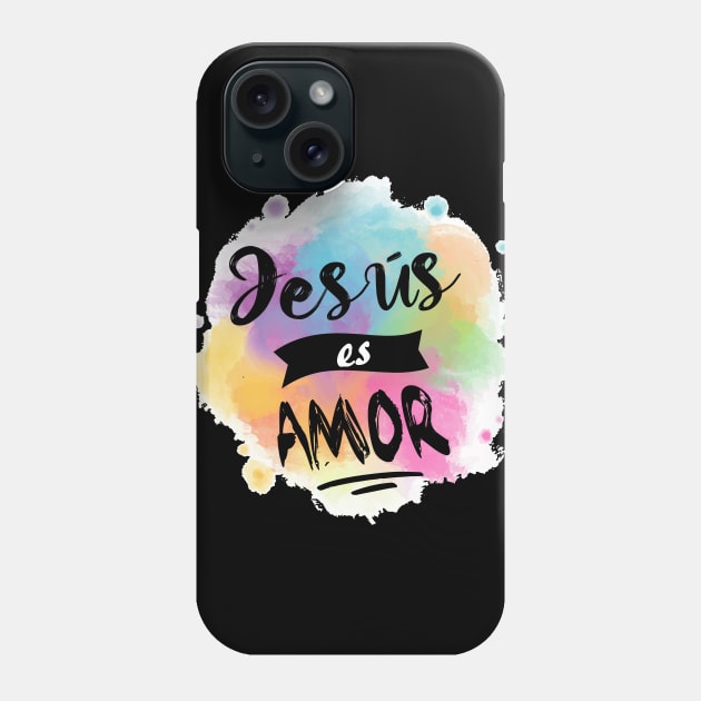 Jesús es amor Phone Case by YAZERU