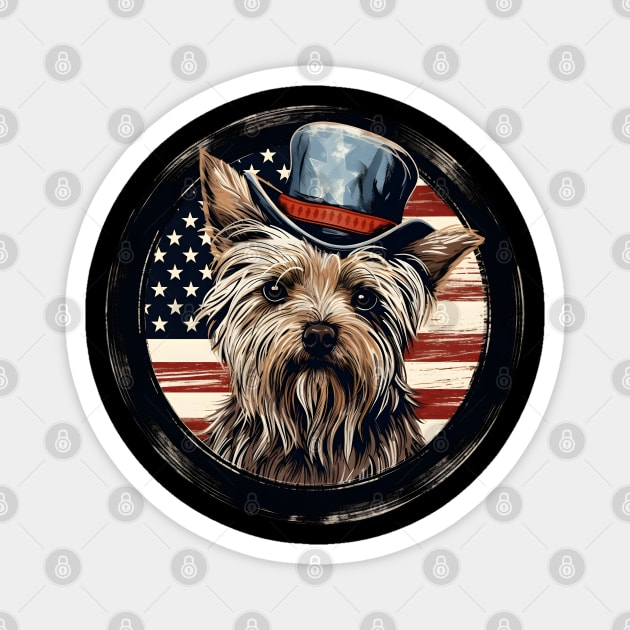 Silky Terrier 4th of July Magnet by NatashaCuteShop