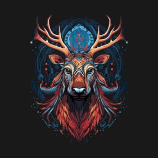 DMT Art Psychedelic Reindeer T-Shirt