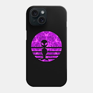 Encounters Kaleidoscope Pattern Creature Alien Sunset Silhouette Phone Case