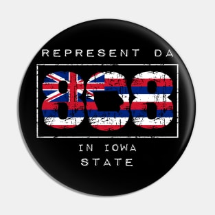 Rep Da 808 in Iowa State by Hawaii Nei All Day Pin