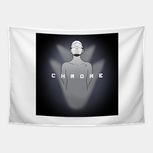 Chrome Logo Tapestry