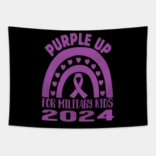 Purple Up For Military Kids Military Child Month Tapestry