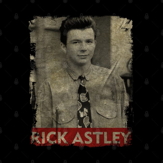 TEXTURE ART-Rick Astley - RETRO STYLE 2 by ZiziVintage