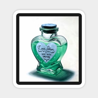 Alchemy Love elixir - emerald green potion Magnet