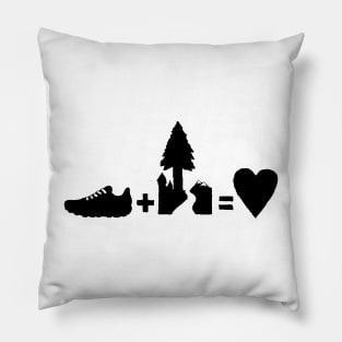 Trail running math equation Pillow