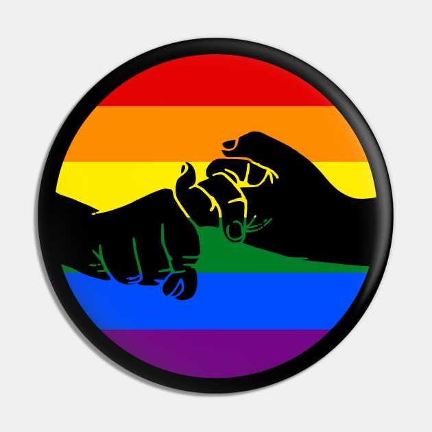 ASL sign for Friend (rainbow) Pin by teresacold