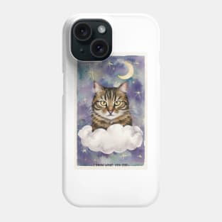 Cat from Heaven "i know what you did" Phone Case