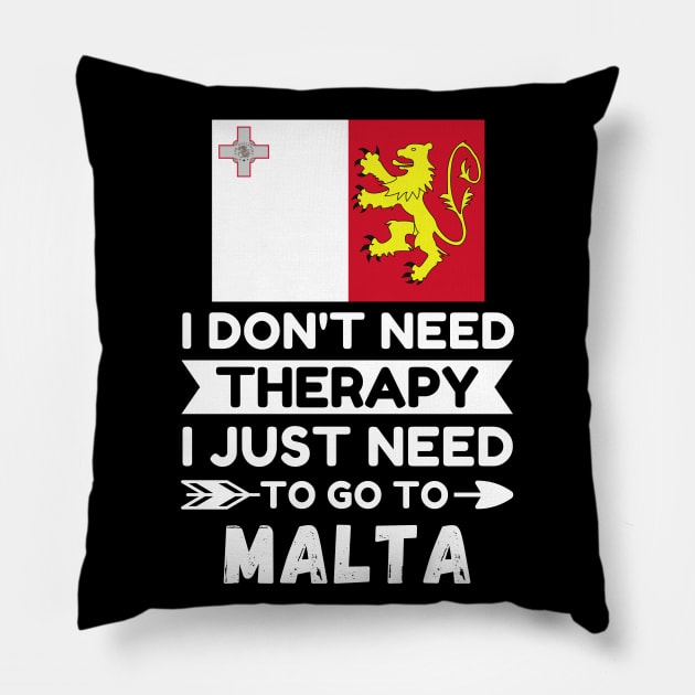 Malta Pillow by footballomatic