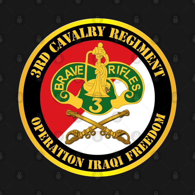 3rd Cavalry Regiment DUI - Red White - Operation Iraqi Freedom by twix123844