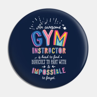 An awesome Gym Instructor Gift Idea - Impossible to Forget Quote Pin