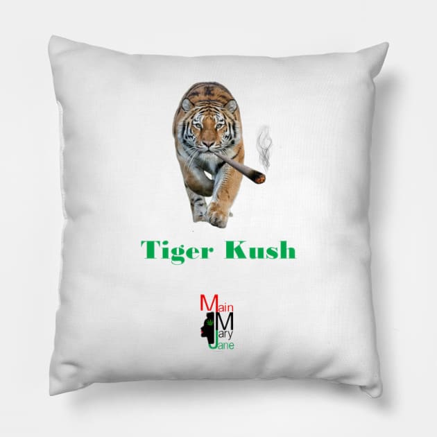 Tiger Kush Pillow by Main Mary Jane Cannabis Collectibles