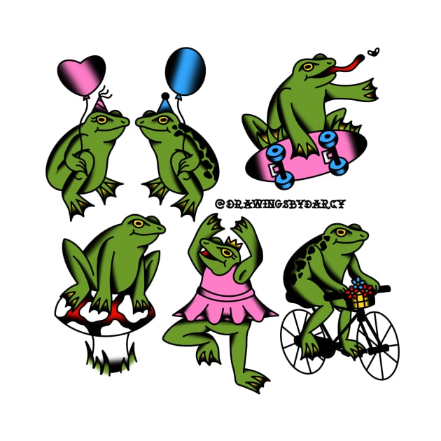 Frog Pack by drawingsbydarcy