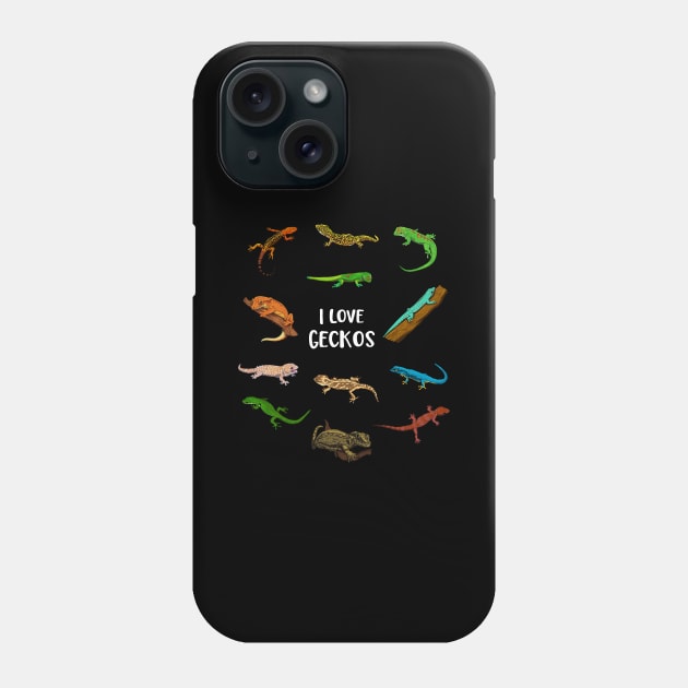 I love geckos - Gecko Phone Case by Modern Medieval Design