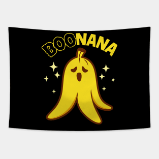 Cute Boo Spooky Ghost Banana Cute Food Fruit BOOnana Tapestry