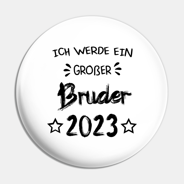 Ich werde großer Bruder 2023 Geschenk zur Geburt Geschenkideen Pin