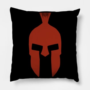 Red spartan helmet Pillow